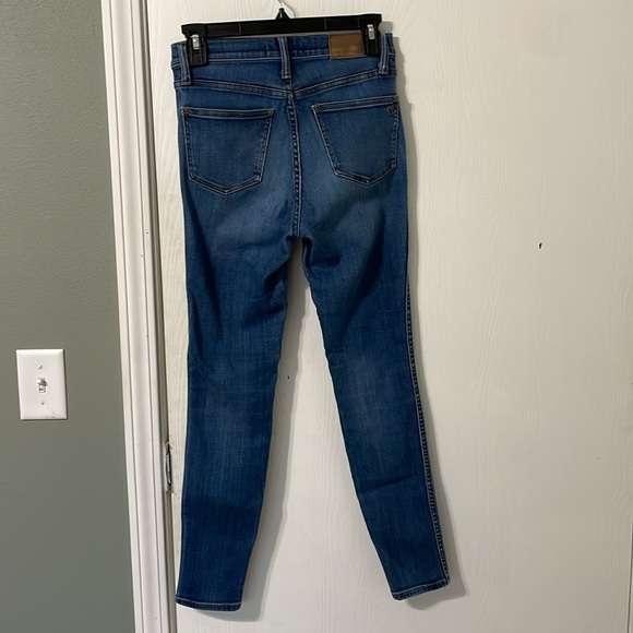 Madewell High Rise 10 Inch Skinny Medium Wash Denim Jeans Size 26 - Picture 6 of 11